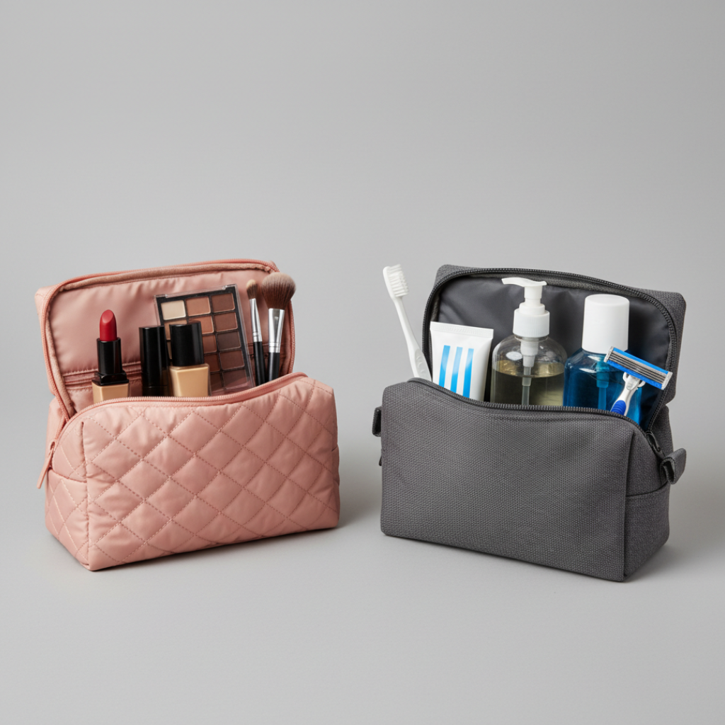 Quelle est la différence entre une trousse de maquillage et une trousse de toilette ?