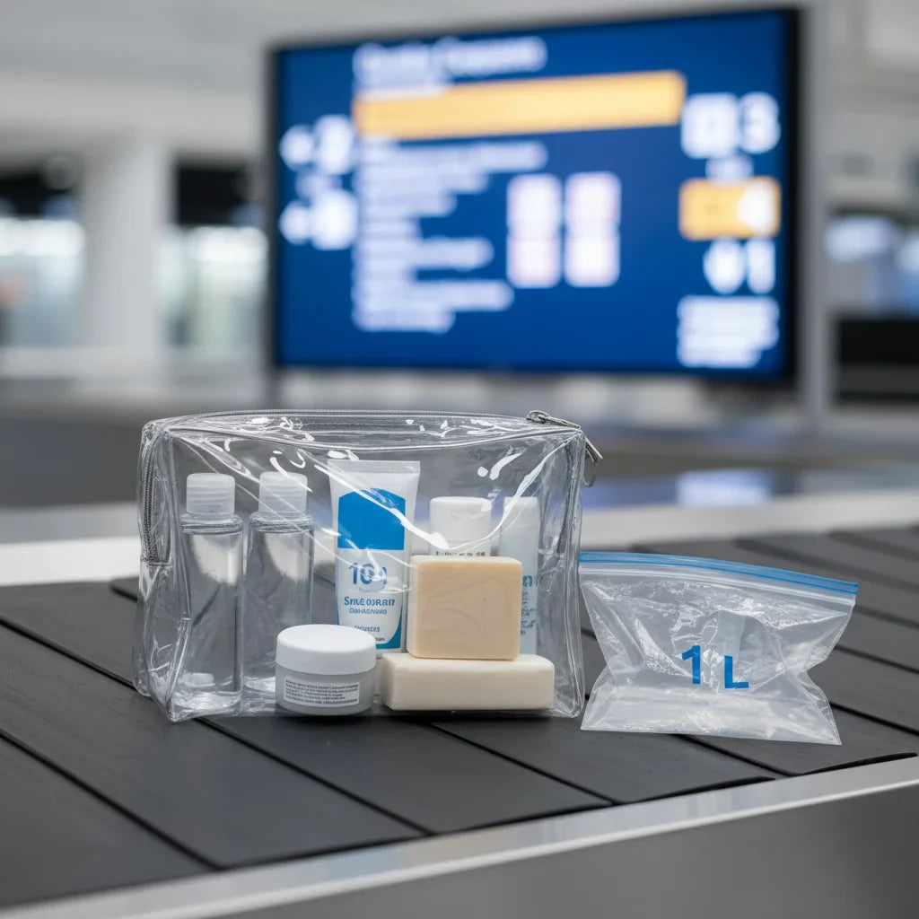 Trousse de toilette avion : que pouvez-vous emporter en 2026 ? (Guide complet)