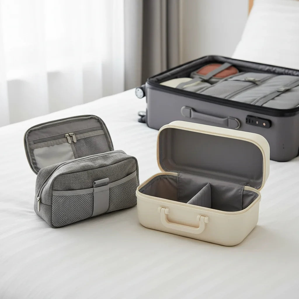 Trousse de toilette ou vanity : que choisir pour voyager léger ?