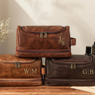 Trousse de toilette homme cuir