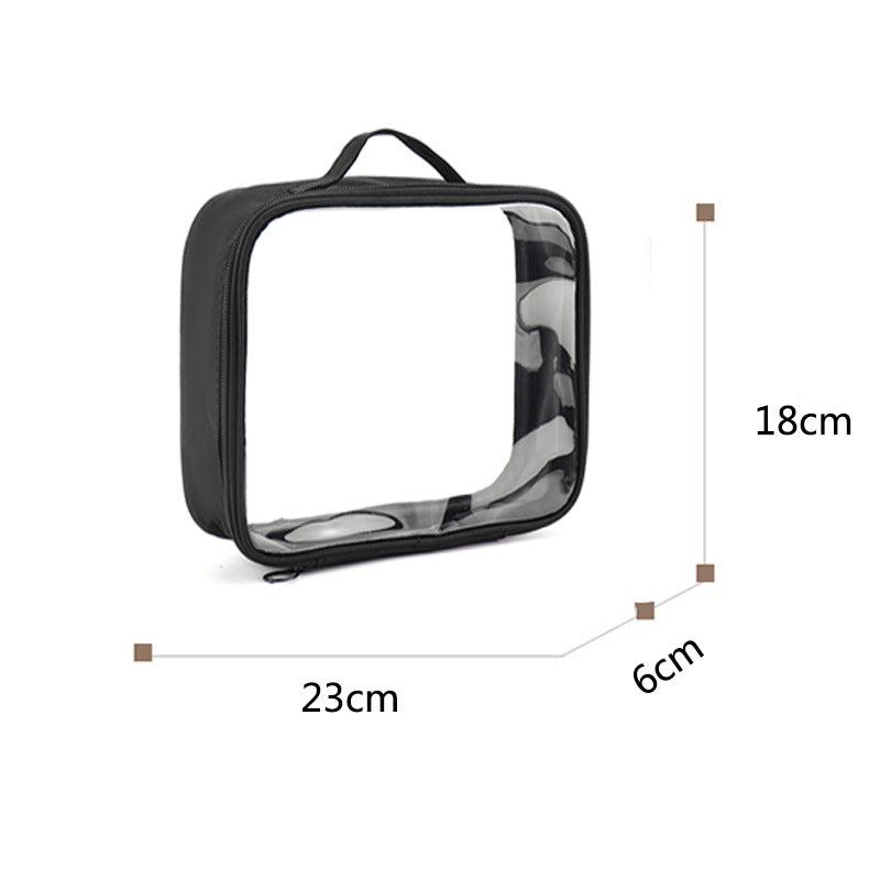 Trousse de toilette transparente - avec poignet