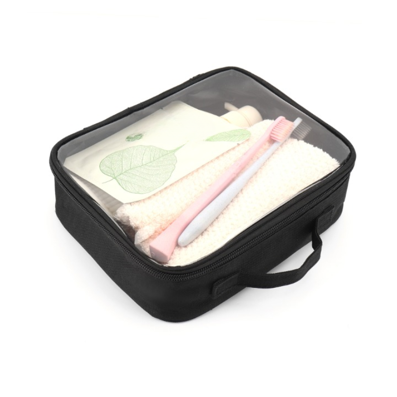 Trousse de toilette transparente - avec poignet