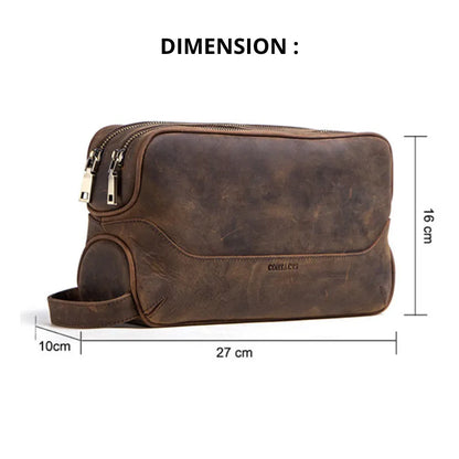 photo des dimensions de la trousse de toilette vintage