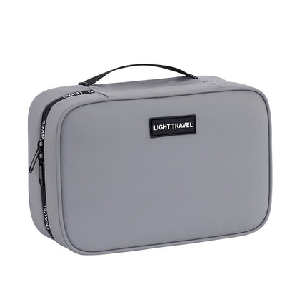 Photo de profil de la trousse de toilette suspendue gris foncer