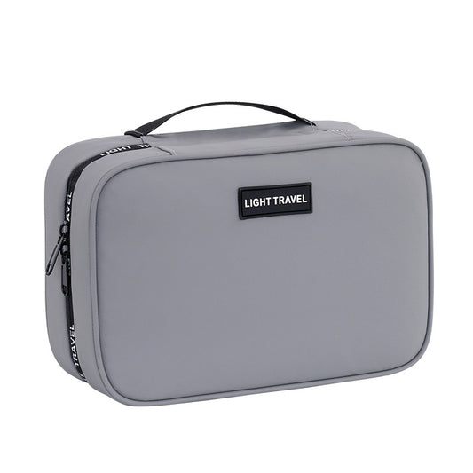 Photo de profil de la trousse de toilette suspendue gris foncer